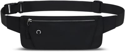 TIM® Flipbelt - Hardloopriem - Running Belt - Zwart - 24cm ​​x 11cm x 3cm
