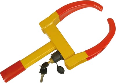 Wielklem - Diefstalbeveiliging Auto - Voertuig Beveiligen - Universele Pasvorm - 175-275mm - Rood