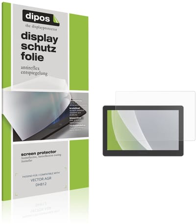 dipos – 2x Matte Beschermfolie geschikt voor VECTOR AGR DH812 | Krasbestendige & antireflecterende Screenprotector Ultra-Thin
