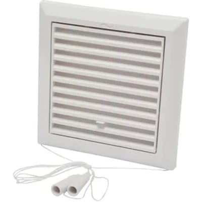Sencys Schuifrooster 20x20cm Kunststof Wit