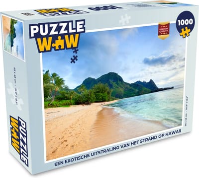 Puzzel Een exotische uitstraling van het strand op Hawaii - Legpuzzel - Puzzel 1000 stukjes volwassenen