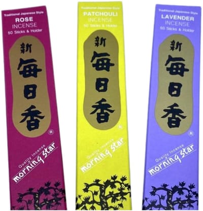 Morning Star voordeelpakket wierook stokjes Rose - Patchouli - Lavender