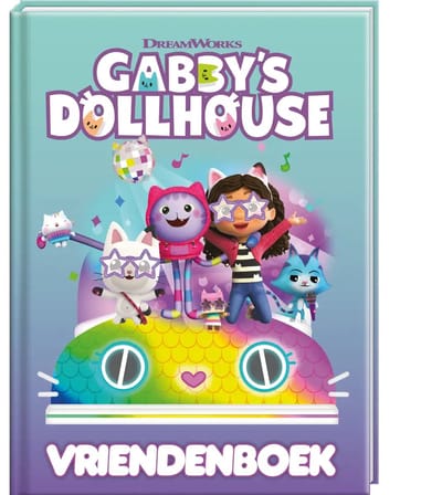 Vriendenboek - Gabby’s Poppenhuis | Invulboek voor Kinderen | Gabby Dollhouse Thema | Leuke Herinneringen & Vriendschappen Vastleggen | Cadeau voor Verjaardag of School | Voor Meisjes & Jongens | Kleurrijk, Creatief en Origineel Vriendenboek