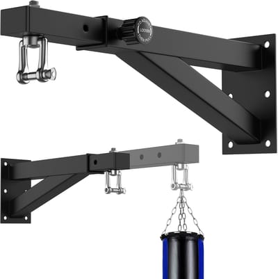 SnelShoppen - Professionele Punching Bag Houder - Verstelbare Wandhouder voor Bokszak, Muay Thai Zak en Meer - Duurzaam en Roestbestendig - 44.5cm tot