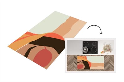 Keukenloper - Loper keuken - Vrouwen - Zonnebril - Hoed - Strand - 120x60 cm - Keukenloper vinyl