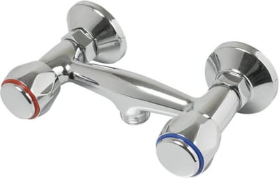 Plieger Solid douchekraan met koppelingen chroom