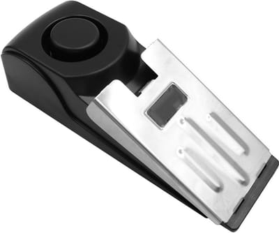 Allecto - Deurstopper-alarm - Veiligheid - 120 dB Alarm - Zwart - Draagbaar Deurslot - Ideaal voor Thuis en Hotels - Antislip Wig
