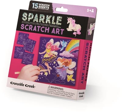 Crocodile Creek Sparkle Scratch Art/Magical Friends