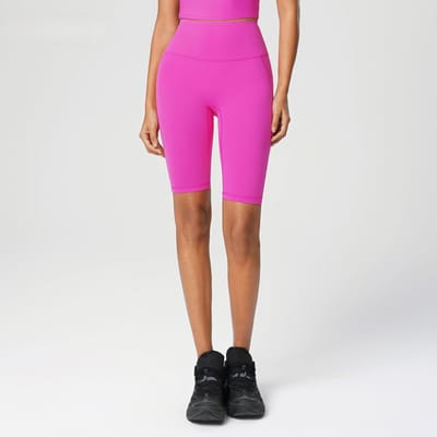 Geen Schaamte Lijn Yoga Shorts Dames Strakke Knijppants Hoge Taille Perzik Heupen Fietsen Fitness Sportshorts 8 purple