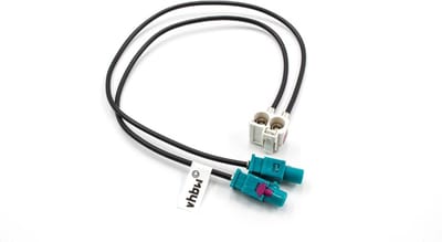 Antenne Adapter Kabel 2x Fakra Z naar 2x Fakra B voor Autoradio 20 cm