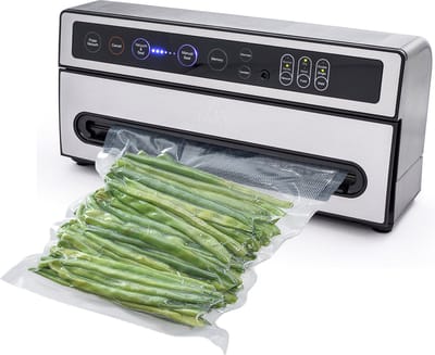 Solis VertiVac 5704 Vacumeermachine - Vacuummachine met Geheugen- en Marineerfunctie - Vacuum Sealer - Zilver