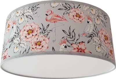 Plafondlamp Flamingo & Papegaai-sfeerverlichting-E27-kinderkamer-flamingo-kinderkameraccessoires-papegaai-diffuser