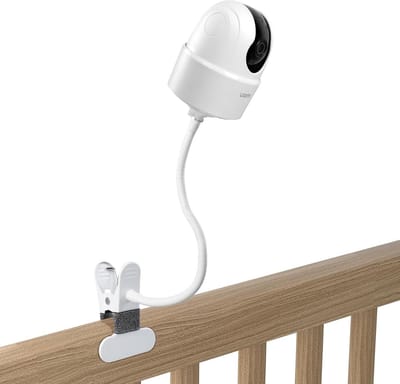 Camera Clip Mount - Babyfoon Houder - Veilige Camera Plaatsing - Geen Boren Vereist - Universeel - Wit
