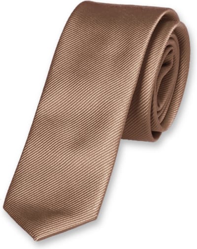 E.L. Cravatte Kinderstropdas - Beige - 100% Zijde