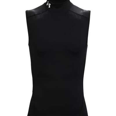 Under Armour T-Shirt Ua Hg Armour Comp Mock Sl Black 001-XL
