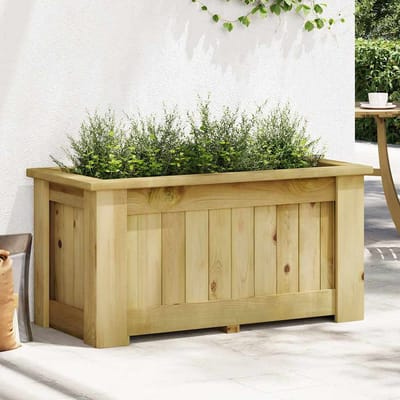 vidaXL - Plantenbak - verhoogd - 100x50x50 - cm - geïmpregneerd - grenenhout