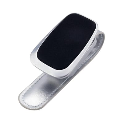 Dailygoods- Zonnebrilhouder Auto - PU Leer - Zonnebril Houder - Ticket/Kaart Organizer - Compact - Lichtgewicht - 9,5 cm lang - Zonnebrilclip