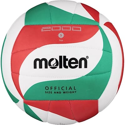 Molten V5M2000 trainingsvolleybal - wit/groen/rood