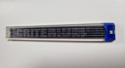 Potloodstift - Grafiet - Criterium Conte - Stift - Potlood - Vulpotlood - Refill - 6 stuks - Diameter Lijndikte 2mm - Harheid H - Lengte 115mm - 7550 - Mines - Leads - Kleur Zwart