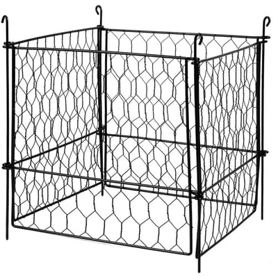 Lot de 5 Protections de Plantes contre les Animaux 34 cm x 34 cm Cage Métallique pour Plantes