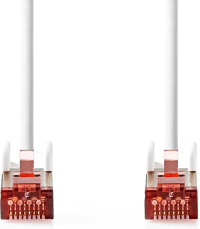 Nedis CAT6 Netwerkkabel - RJ45 Male - RJ45 Male - S/FTP - 0.50 m - Binnenshuis - Rond - LSZH - Wit - Doos