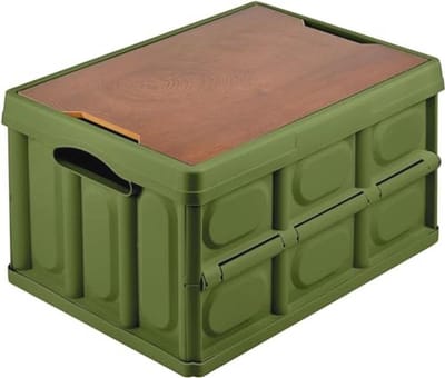 Opvouwbare opslagdoos met deksel - 30L handige organizer voor thuis, auto en camping
