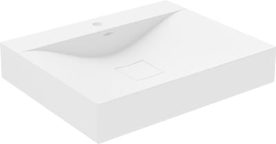 Mexen Poli opbouw waskom van conglomeriet 1/O 60 x 48 cm, wit - 23026001
