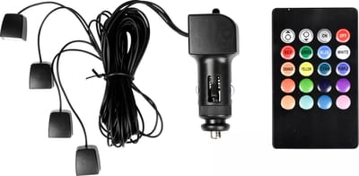 Benson Auto interieur verlichting - 16 kleuren - dimbaar - afstandsbediening - 12V