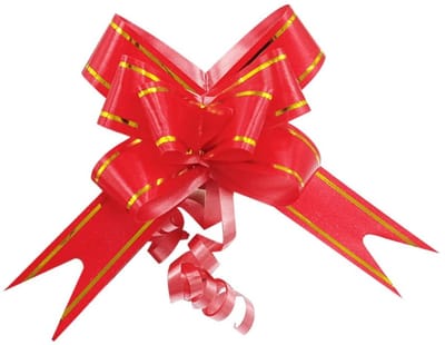 Dailygoods - Set van 200 Kerststrikken met Gouden Rand voor Decoratie