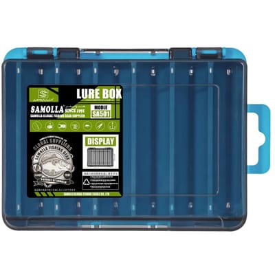 Dubbelzijdige Compacte Tackle Box - Stroomlijn Vissen met Duurzame, Veelzijdige Organizer voor Kunstaas, Haken, Aas