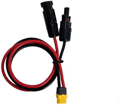 Kabel XT60 Adapter voor Zonnepanelen 60 cm - 12 AWG Zonne-energie Kabel Vrouwelijk