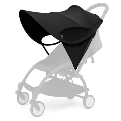 Zonnescherm Kinderwagen Zwart – Kinderwagen Luifel & Zonneklep – UV-bescherming – Past op Elke Buggy – Kinderwagen Accessoire