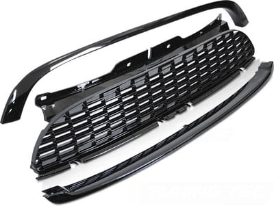 Grille - MINI COOPER R56/57/55 06-09 - JCW - glanzend zwart