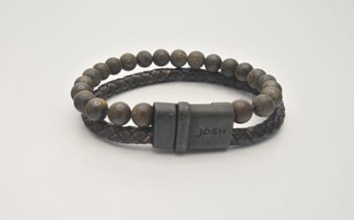 Josh-9286-Armband-Bruin / mat bruin-Heren
