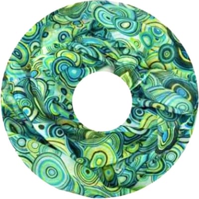 Dunne Colsjaal - Print - Groen/Blauw - 80 x 50 cm (20244#)