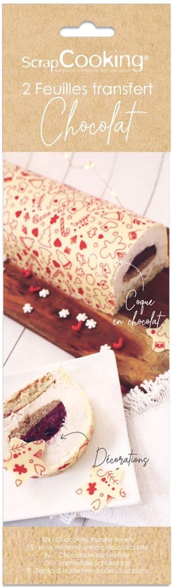 ScrapCooking Transferfolie Chocolade Sweet Xmas pk/2