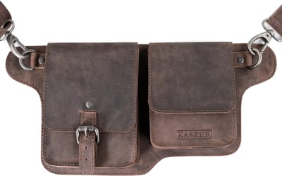 kaszer heren schoudertas leer
