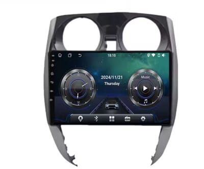 Navigatiesysteem auto met scherm - autoradio geschikt voor CarPlay en Android auto - bluetooth radio - geschikt voor Nissan Note 2013-2017