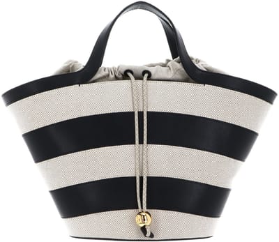 FURLA Leren Handtas Vortice Tote Bag Toni Nero Veelkleurig