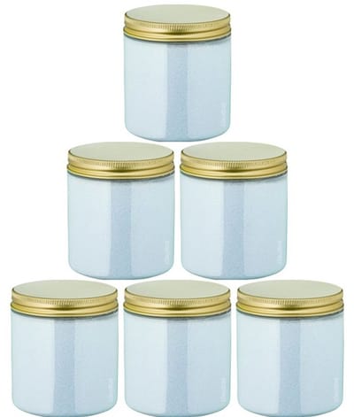 Scrubzout Opium - 300 gram - Pot met gouden deksel - set van 6 stuks - Hydraterende Lichaamsscrub