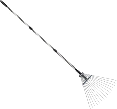 Tuinhark - Gazonhark Bladhark - Bodem Losmaken - Verstelbaar Ontwerp - 137 cm - N.v.t.