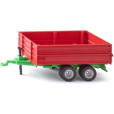 siku 2881, Tandemasser, 1:32, Metaal/Kunststof, Rood/Groen, Kantelbare laadvloer, In hoogte verstelbare zijwanden