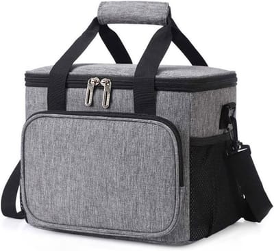 Opvouwbare koeltas, 15 l, houdt dranken en gerechten 8 uur koud/vers, waterdichte isolatietas met PEVA, draagbaar als rugzak/handtas, ideaal voor picknick, festival
