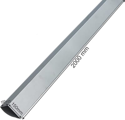 Aluminium Hoekplaat 150 mm x 150 mm - 90° Gevelbekleding en Muurafdichting