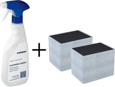 Geberit AquaClean Keramische Honingraatfilter Type 3 Voor Tuma En Mera 2 stuks + AquaClean Reinigingsmiddel 500ml