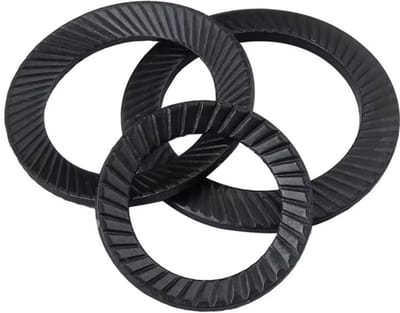 Allecto - Anti-slip sluitringen - Koolstofstaal - 90 stuks - M3x5,5mm - Borgringen - Voor veilige verbindingen - Stevige hechting