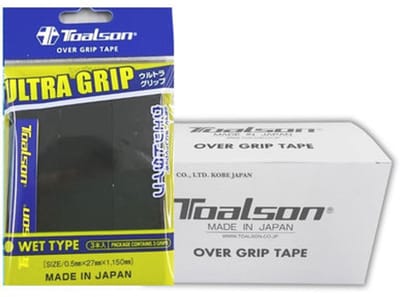 Toalson Ultra Overgrip Zwart - Tennis Padel - 3 Stuks (10x3 stuks)