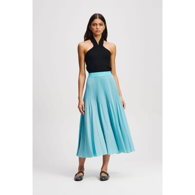 Karl Lagerfeld Commercial Pleated Skirt Still Water Taglia: 38 | Minigonne Outlet | Donna