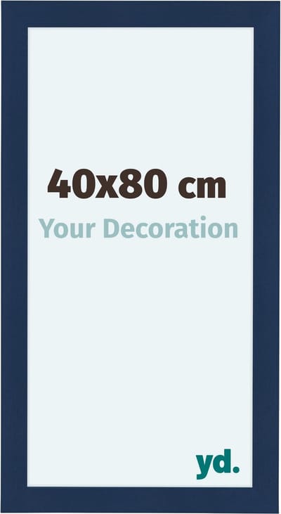Your Decoration - Fotolijst 40x80 cm - MDF - Donkerblauw Geveegd - Como