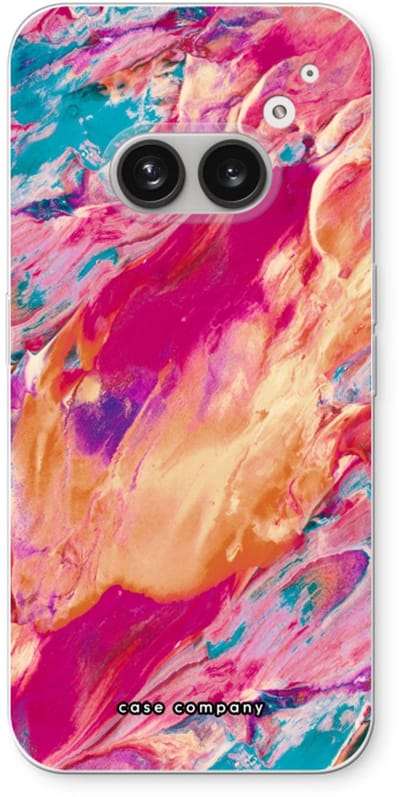 Case Company® - Hoesje geschikt voor Nothing Phone (2a) hoesje - Pastel Echoes - Soft Cover Telefoonhoesje - Bescherming aan alle Kanten en Schermrand